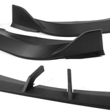 WP-Style Front Bumper Splitter Spoiler Lip 3PCS For 2024-2025 BMW 5-Series G60 G61 M-Sport -Unpainted Matte Black