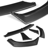 For 2014-2021 BMW 2-Series F22 F23 Base Front Bumper Splitter Spoiler Lip 5PCS -Carbon Fiber Look