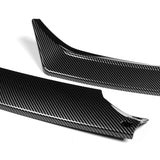 For 2014-2021 BMW 2-Series F22 F23 Base Front Bumper Splitter Spoiler Lip 5PCS -Carbon Fiber Look