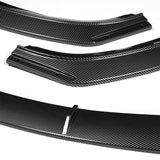 For 2014-2021 BMW 2-Series F22 F23 Base Front Bumper Splitter Spoiler Lip 5PCS -Carbon Fiber Look