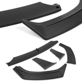 For 2014-2021 BMW 2-Series F22 F23 Base Front Bumper Splitter Spoiler Lip 5PCS -Unpainted Matte Black