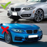 For 2014-2021 BMW 2-Series F22 F23 Base Front Bumper Splitter Spoiler Lip 5PCS -Unpainted Matte Black