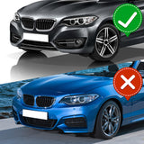 For 2014-2021 BMW 2-Series F22 F23 Base Front Bumper Splitter Spoiler Lip 5PCS -Carbon Fiber Look