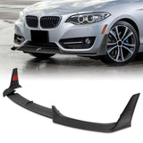 For 2014-2021 BMW 2-Series F22 F23 Base Front Bumper Splitter Spoiler Lip 5PCS -Unpainted Matte Black