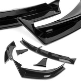 For 2016 - 2021 Tesla Model X Front Bumper Splitter Spoiler Lip 5PCS -Painted Black