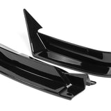 For 2016 - 2021 Tesla Model X Front Bumper Splitter Spoiler Lip 5PCS -Painted Black