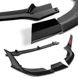 For 2024-2025 Hyundai Elantra Base Front Bumper Splitter Spoiler Lip 5PCS -Painted Black