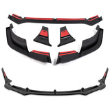 For 2024-2025 Hyundai Elantra Base Front Bumper Splitter Spoiler Lip 5PCS -Painted Black