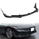 For 2024-2025 Hyundai Elantra Base Front Bumper Splitter Spoiler Lip 5PCS -Painted Black