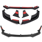 For 2024-2025 Hyundai Elantra Base Front Bumper Splitter Spoiler Lip 5PCS -Carbon Fiber Look