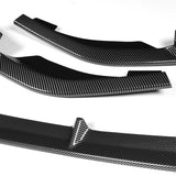 For 2024-2025 Hyundai Elantra Base Front Bumper Splitter Spoiler Lip 5PCS -Carbon Fiber Look