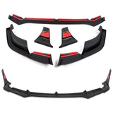 For 2024-2025 Hyundai Elantra Base Front Bumper Splitter Spoiler Lip 5PCS -Unpainted Matte Black