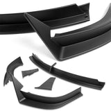 For 2022 - 2025 Tesla Model X Front Bumper Splitter Spoiler Lip 5PCS -Unpainted Matte Black