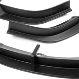 For 2022 - 2025 Tesla Model X Front Bumper Splitter Spoiler Lip 5PCS -Unpainted Matte Black