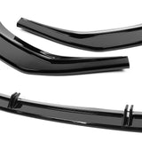 For 2019 - 2024 Audi A7 S7 S-Line Front Bumper Splitter Spoiler Lip 5PCS -Painted Black