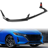 For 2024 - 2025 Nissan Sentra Front Bumper Splitter Spoiler Lip 5PCS -Carbon Fiber Look Painted