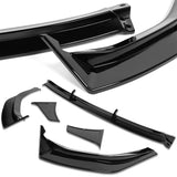 For 2024 - 2025 Hyundai Sonata Base Front Bumper STP-Style Splitter Spoiler Lip 5PCS -Painted Black