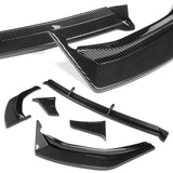 For 2024 - 2025 Hyundai Sonata Base Front Bumper STP-Style Splitter Spoiler Lip 5PCS -Carbon Fiber Look