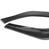 For 2024 - 2025 Hyundai Sonata Base Front Bumper STP-Style Splitter Spoiler Lip 5PCS -Carbon Fiber Look