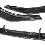 For 2024 - 2025 Hyundai Sonata Base Front Bumper STP-Style Splitter Spoiler Lip 5PCS -Carbon Fiber Look