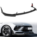 For 2024 - 2025 Hyundai Sonata Base Front Bumper STP-Style Splitter Spoiler Lip 5PCS -Unpainted Matte Black