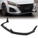 For 2023 - 2025 Nissan Altima Front Lower Bumper Splitter Spoiler Lip 5PCS -Unpainted Matte Black