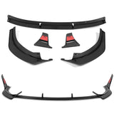 For 2024 - 2025 Hyundai Sonata N-Line Front Bumper Splitter Spoiler Lip 5PCS -Painted Black