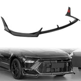 For 2024 - 2025 Hyundai Sonata N-Line Front Bumper Splitter Spoiler Lip 5PCS -Painted Black