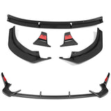 For 2024 - 2025 Hyundai Sonata N-Line Front Bumper Splitter Spoiler Lip 5PCS -Carbon Fiber Look