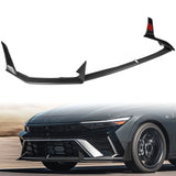 For 2024 - 2025 Hyundai Elantra N-Line Front Bumper Splitter Spoiler Lip 5PCS -Carbon Fiber Look