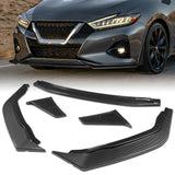 STP-Style For 2019 - 2024 Nissan Maxima Front Bumper Splitter Spoiler Lip 5PCS -Carbon Look Style