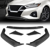 STP-Style For 2019 - 2024 Nissan Maxima Front Bumper Splitter Spoiler Lip 5PCS -Carbon Look Style