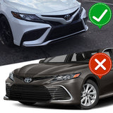 For 2021-2024 Toyota Camry SE Carbon 3 Pcs  Fiber Front Bumper Splitter Spoiler Lip