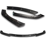 For 2002-2005 BMW 3-Series E46 Sedan Real Carbon Fiber Front Bumper Body Splitter Spoiler Lip 3PCS