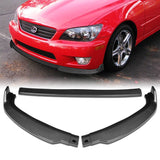 For 2001-2005 Lexus IS300 STP-Style Carbon Look Front Bumper Body Spoiler Lip  3-PCS