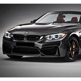 For 2015-2019 BMW F80 F82 F83 M3 M4 GT-Style Painted Black Front Bumper Body Lip  3-PCS