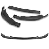 For 2015-2019 BMW F80 F82 F83 M3 M4 GT-Style Matt Black Front Bumper Spoiler Lip  3-PCS