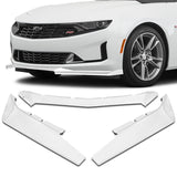 For 2016-2022 Chevy Camaro 1LE-Style Painted White Front Bumper Splitter Spoiler Lip 3PCS