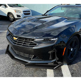 For 2016-2022 Chevy Camaro 1LE-Style Carbon Fiber Front Bumper Splitter Spoiler Lip 3PCS