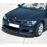 For 2007-2010 BMW 3-Series E92 E93 M-Style Unpainted Matte Black Front Bumper Splitter Spoiler Lip 3PCS