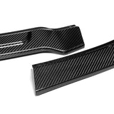 For 2011-2014 Dodge Avenger STP-Style Carbon Fiber Black Front Bumper Splitter Spoiler Lip 3PCS