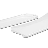 For 2019-2021 Kia Forte STP-Style Painted White Front Bumper Splitter Spoiler Lip 3PCS