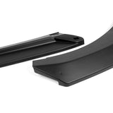 For 2019-2021 Kia Forte STP-Style Unpainted Matte Black Front Bumper Splitter Spoiler Lip 3PCS