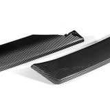 For 2013-2016 Audi A5 / S5 S-Line Carbon Look Front Bumper Splitter Spoiler Lip 3PCS