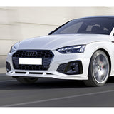 For 2020-2022 Audi A4 S4 B10 S-Line Painted White Front Bumper Splitter Spoiler Lip 3PCS