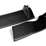 For 2020-2022 Audi A4 S4 B10 S-Line Carbon Fiber Front Bumper Splitter Spoiler Lip 3PCS