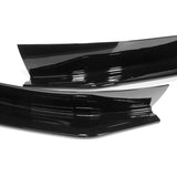 For 2004-2008 Mazda RX8 RX-8 MS-Style Painted Black Front Bumper Body Splitter Spoiler Lip 2PCS