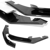 For 2004-2008 Mazda RX8 RX-8 MS-Style Carbon Look Front Bumper Body Splitter Spoiler Lip 2PCS