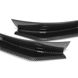 For 2004-2008 Mazda RX8 RX-8 MS-Style Carbon Look Front Bumper Body Splitter Spoiler Lip 2PCS