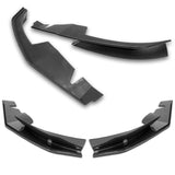 For 2004-2008 Mazda RX8 RX-8 MS-Style Carbon Look Front Bumper Body Splitter Spoiler Lip 2PCS